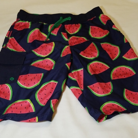 boys watermelon swim trunks